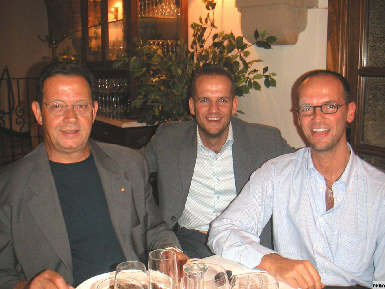 Bianchi family: Enzo Bianchi, Dino Bianchi, Gianfranco Bianchi (from left to right)