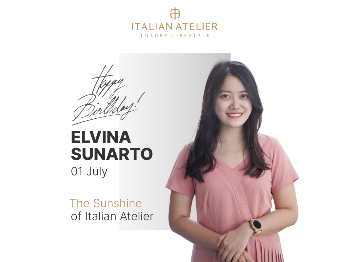 Elvina’s First of July – The sunshine of Italian Atelier